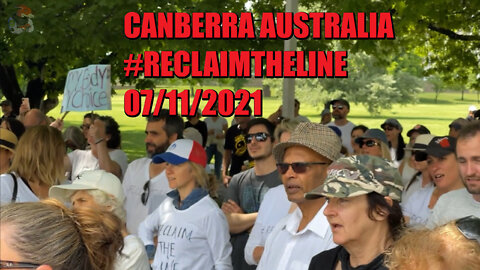 Speeches at Canberra Australia #ReclaimTheLine Protest Rally 07/11/2021