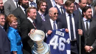 Tampa Bay Lightning visit White House to celebrate Stanley Cup Championships