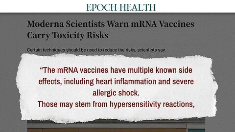 Moderna Scientists Found Technology In Their Own mRNA Lipid Nanoparticle COVID vaccine