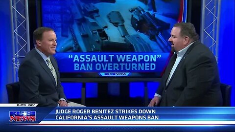 @KUSITV9 Interviews SDCGO Director on Judge Benitez striking down California's Assault Weapons Ban