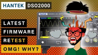 Hantek DSO2000 Oscilloscope ReTest After Firmware Upgrade ⭐ 2C10 / 2D10 / 2C15 & 2D15