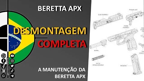Beretta ApX - Desmontagem completa (beretta apx full disassembly)