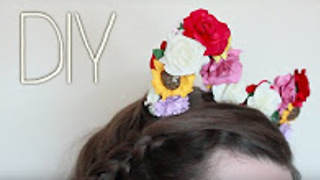 Easy festival flower kitty headband: DIY