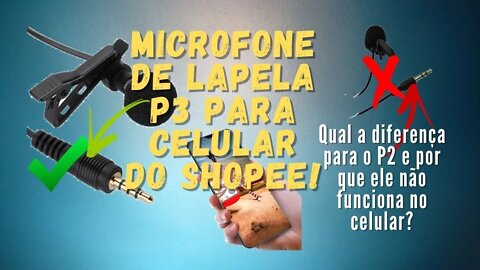 Qual a diferença entre P2 e P3? Descubra Aqui! Microfone de Lapela para Smartphone | Geekmedia