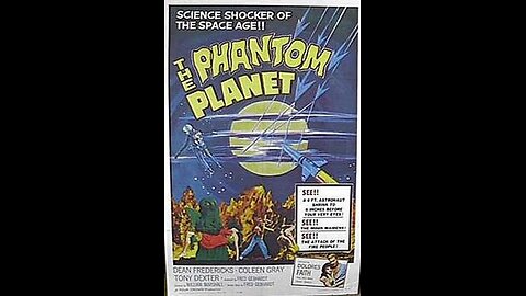 The Phantom Planet, 1961 by William Marshall Space Age Sci-Fi Colorized Movie