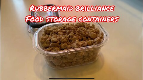 Rubbermaid Brilliance Food Storage Containers (Tupperware)