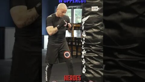 Heroes Training Center | Kickboxing & MMA "How To Double Up" Hook & Uppercut & Uppercut | #Shorts