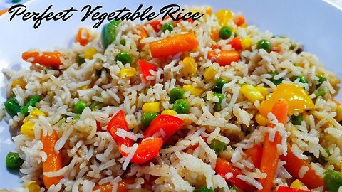 How to make the Perfect Vegetable Rice __ Simple Vegetable Rice Recipe.