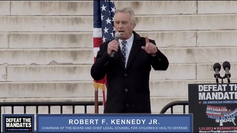 Discours historique de l'avocat Robert Kennedy Jr à Washington le 23 janvier 2022.