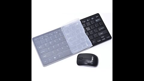 Tastatura Mouse Wireless Mini, protectie,silicon,culoare negru