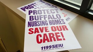 1199 SEIU nursing home workers prepare to strike, Ascension Living Our Lady of Peace
