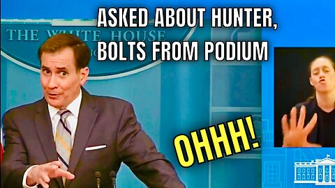 OHHH…John Kirby did NOT Like this Hunter Question today from the Newsmax Reporter…