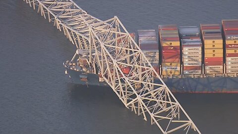 US bridge collapses after being struck by large ship