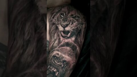 Wild Animals Project Arm Tattoo #shorts #tattoos #inked #youtubeshorts