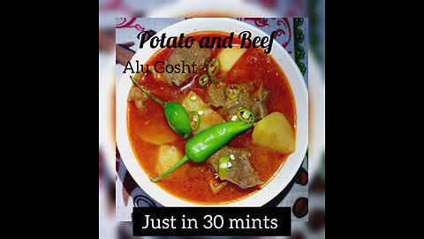 Beef recipe 😋 | spicy beef with potatoes | Alu gosht |