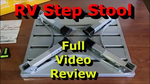RV Step Stool - Nizzipum Adjustable Aluminum Folding Platform Step