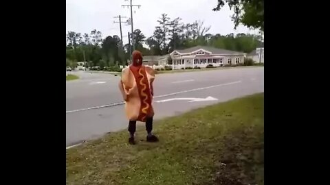 Hot Dog Tries To Do A Cartwheel! #MegaFails #Shorts