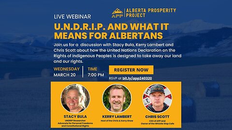 2403020 Alberta Prosperity Project Webinar: U.N.D.R.I.P. and What it means for Albertans