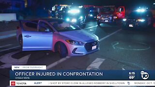 CVPD officer hurt in confrontation with driver