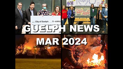 Guelphissauga News: Giant Cheques helping those in the Red, Selfie Tour, & More Tent Fires | Mar '24