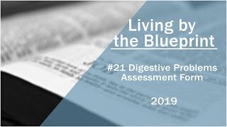 2019 Medical Missionary Training Class 21: Digestive Problems Assessment Form