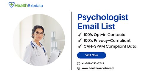 100% Privacy-Compliant Psychologist Email Addresses - Healthexedata