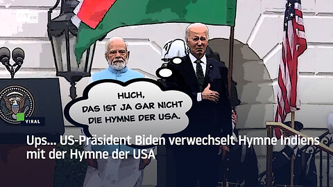 Ups... US-Präsident Biden verwechselt Hymne Indiens mit der Hymne der USA