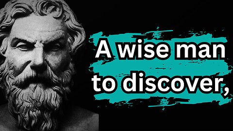 The Ancient Greek Philosopher - Life Lesson You Should Know In Your Youth