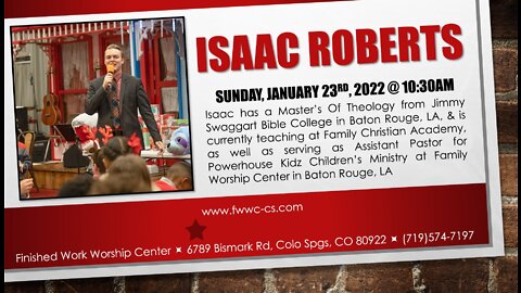 Sunday 10:30am Worship - 1/23/22 - "Be Careful How You Hear" - Isaac Roberts