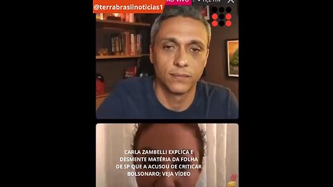 Carla Zambelli explica e desmente matéria da Folha de SP que a acusou de criticar Bolsonaro