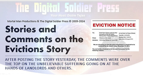 Stories & Comments on Yesterday's Eviction Story!