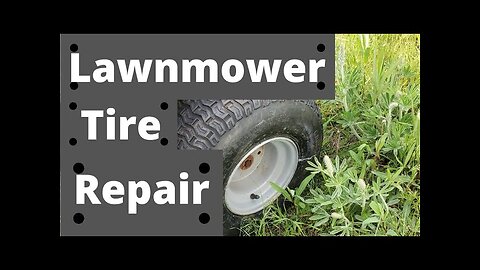 Lawn mower tire repair