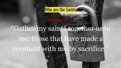 Who are the Saints?