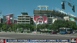 College football championship coming to Tampa