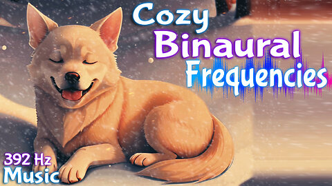 Snuggle Up to Winter: Cozy Binaural Frequencies for Relaxation | 392HZ Snowfall Ambience - High Note