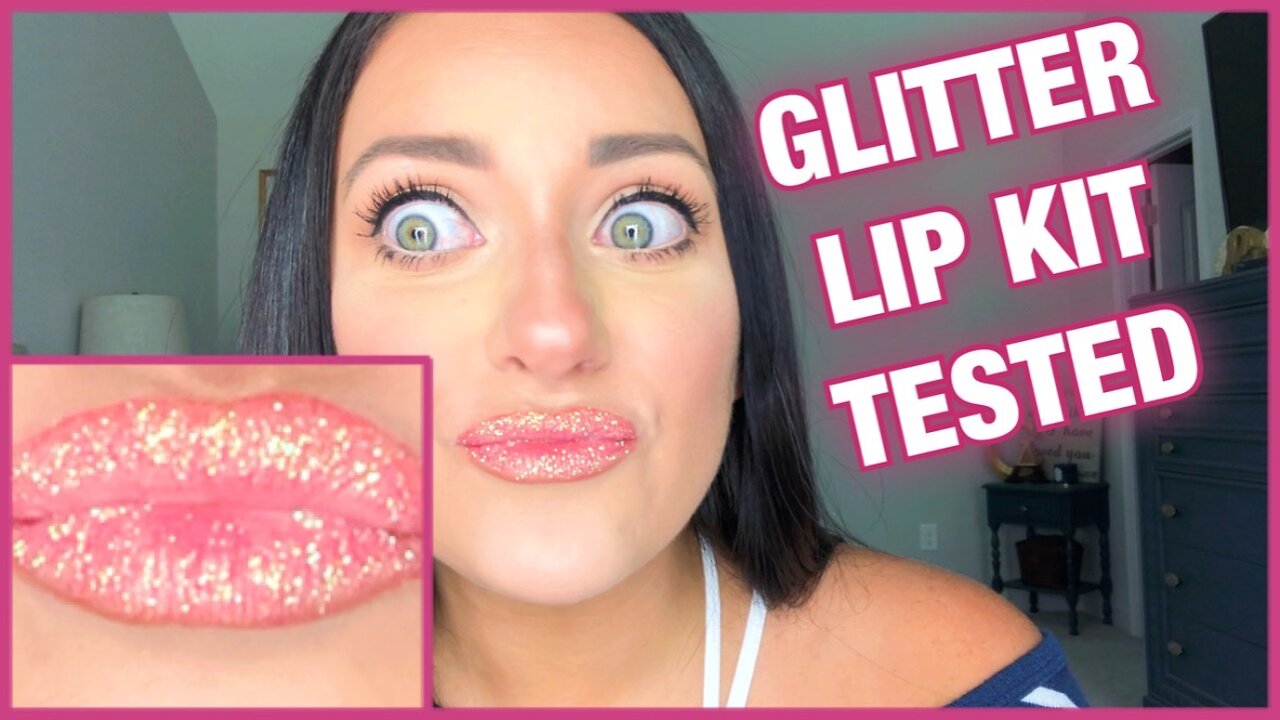 TESTING THE GLITTER LIP KIT FROM STAY GOLDEN COSMETICS SWATCHES AND