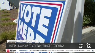 Voters head to polls to vote early prior top Election Day