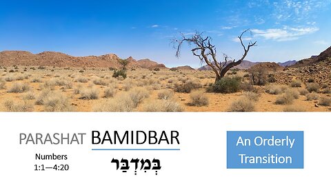 Parashat Bamidbar: Numbers 1:1—4:20 – An Orderly Transition