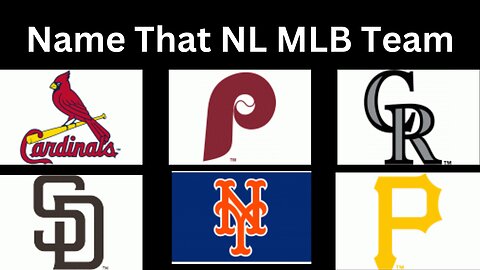 MLB Logo Trivia: Can You Guess Every League National Teams in 3 Seconds? | Test Baseball Knowledge!