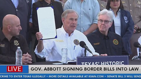 Texas Gov Abbott Signs Bill to Crimialinize Illegals