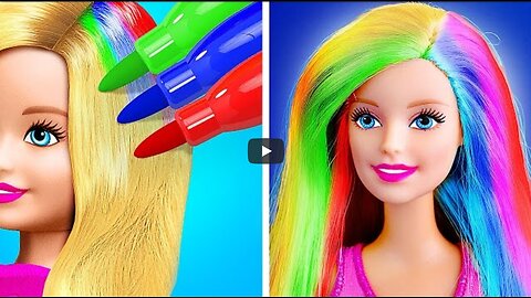 Beauty Tips and Hacks for Dolls! Doll Total Makeover With Beauty Gadgets