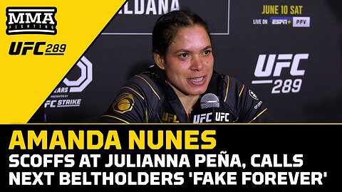 Retiring Amanda Nunes Scoffs At Julianna Pena, Calls Next Champs 'Fake Forever'