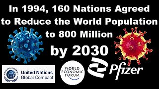 160 Countries Have Signed Onto Reducing The World Population To 800 Million By 2030