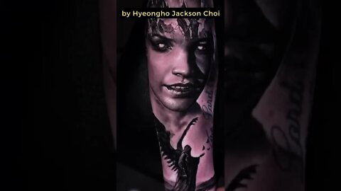 Stunning Work By Hyeongho Jackson Choi #shorts #tattoos #inked #youtubeshorts