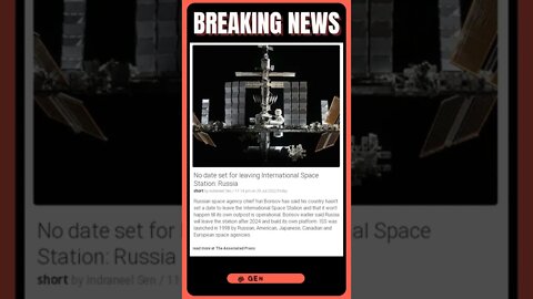 Latest News: No date set for leaving International Space Station: Russia #shorts #news