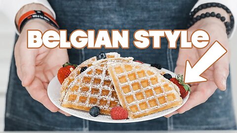 Homemade Belgian Waffles Recipe (Brussels Style)
