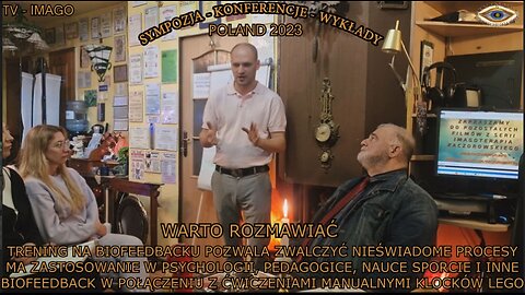 TRENING NA BIOFEEDBACKU POZWALA ZWALCZYĆ NIEŚWIADOME PROCESY MA ZASTOSOWANIE W PSYCHOLOGII,PEDAGOGICE,NAUCE,SPORCIE I INNE BIOFEEDBACK W POŁĄCZENIU Z ĆWICZENIAMI MANUALNYMI KLOCKÓW LEGO TV IMAGO 2023 WARTO ROZMAWIAĆ.