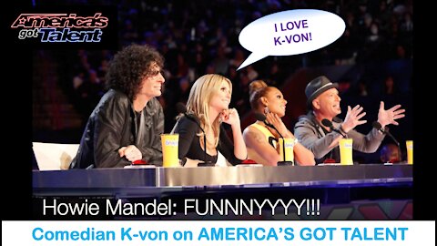 America's Got Talent gives comedian K-von standing ovation!