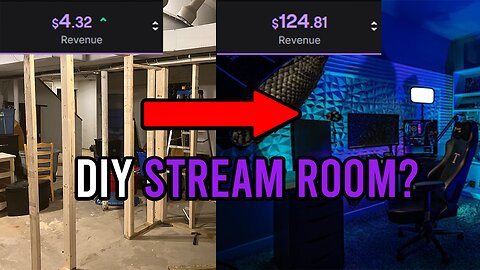 BUILDING A STREAM ROOM IN MY BASEMENT!