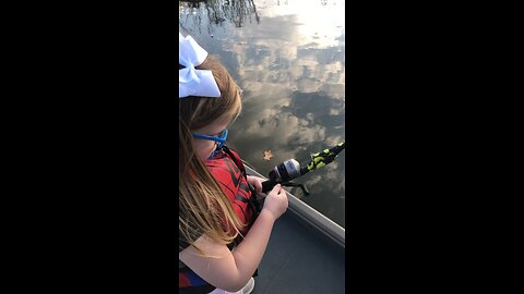 Bluegill fishing with small child
